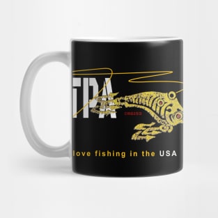 I Love Fishing in The USA, Tampa Bay Florida, TPA Mug